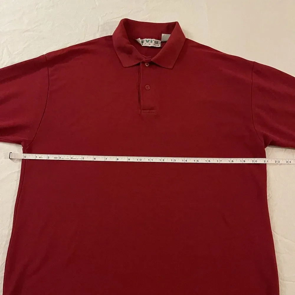 Vintage Levis‎ Shirts Red Polo Shirt Size Medium Made in Korea